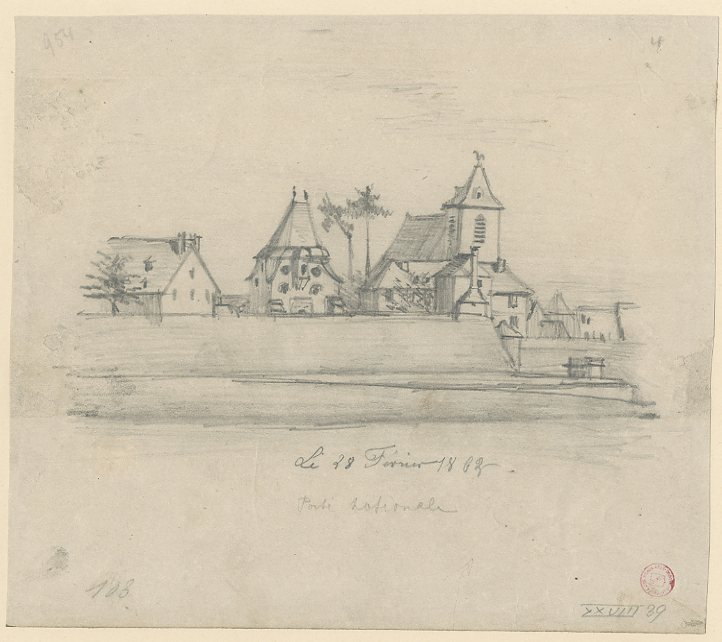 VUE DE STRASBOURG : LA PORTE NATIONALE_0